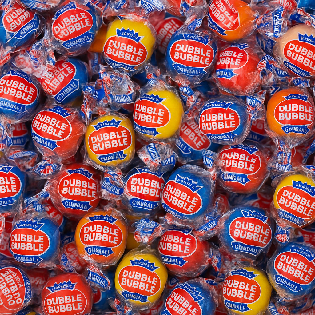 Dubble Bubble Gum Balls Individually Wrapped - Treat Size